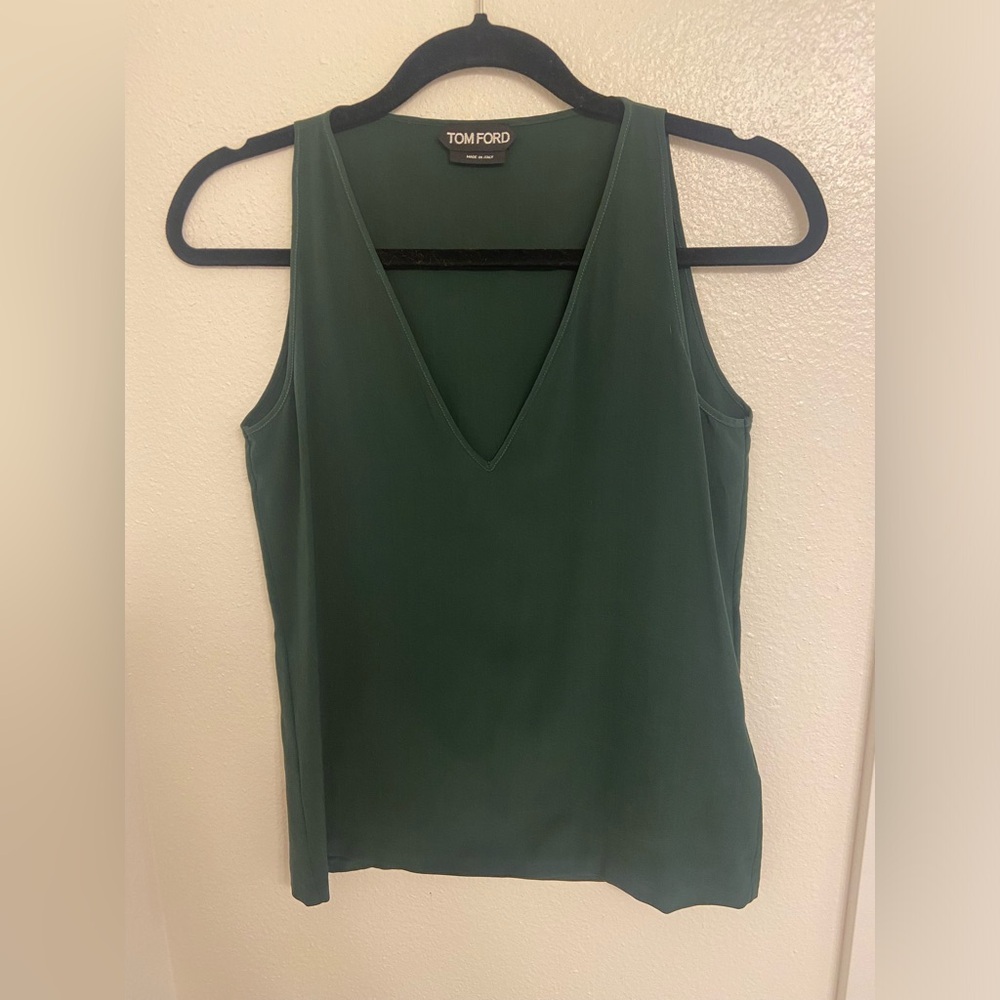 EUC Tom Ford Sleeveless Silk Top